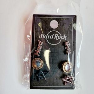 Set of Hard Rock Cafe earrings